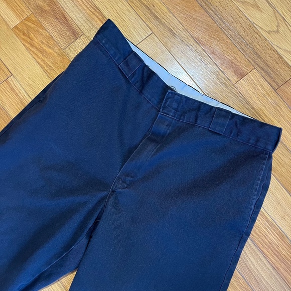 Vintage Dickies Black Wide Leg Uniform Pants - Picture 1 of 5